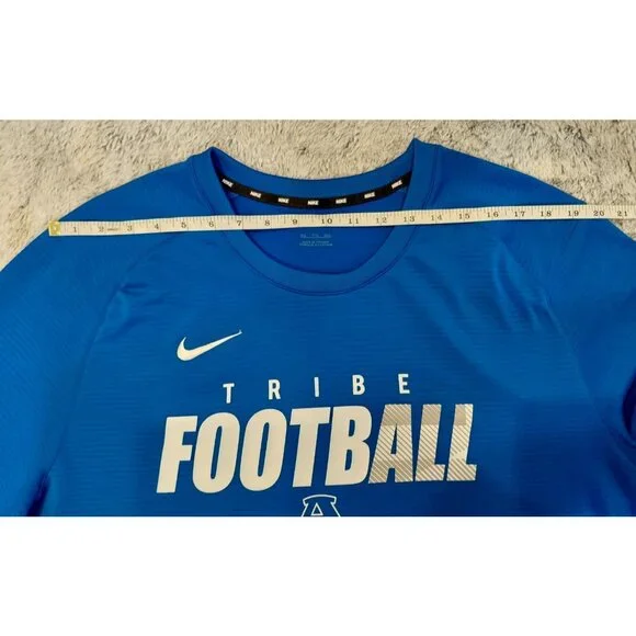 Nike Dri Fit Tribe Football Long Sleeve Jersey Pullover 2XL Blue Performance - Picture 6 of 12